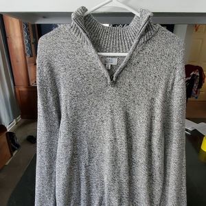 Gray 1/4 zip sweater.  NWOT.  Never worn.